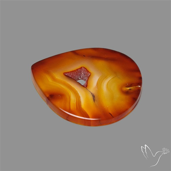 Gemmy Montana Agate Flat Slice Cabochon