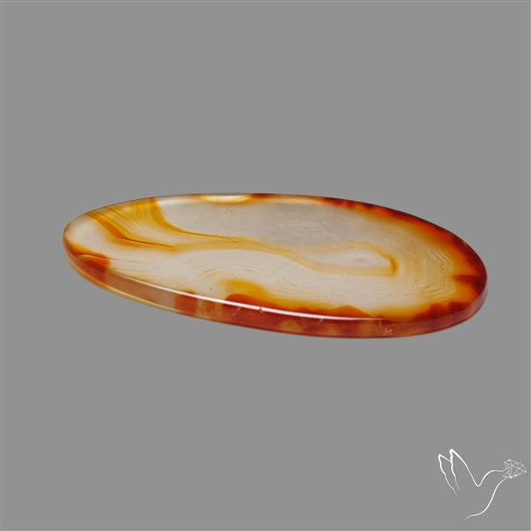 Gemmy Montana Agate Flat Slice Cabochon