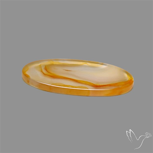 Gemmy Montana Agate Flat Slice Cabochon