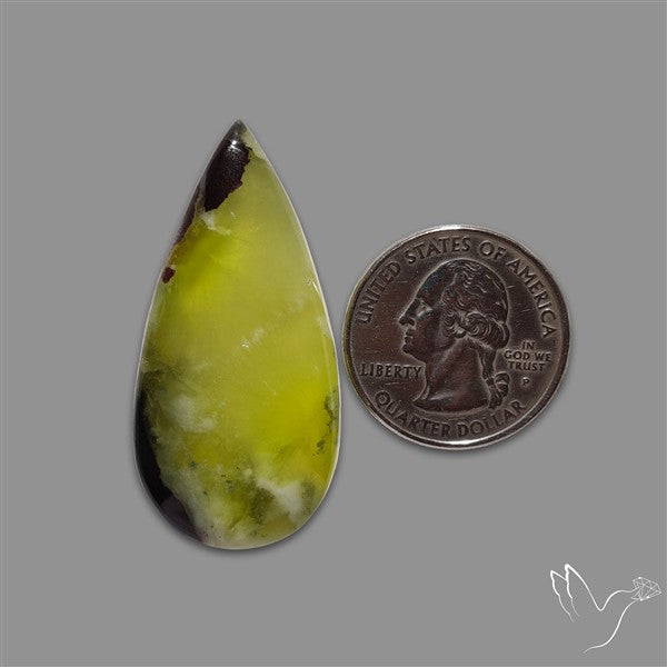 Bi-Colour Australian Prehnite Cabochon