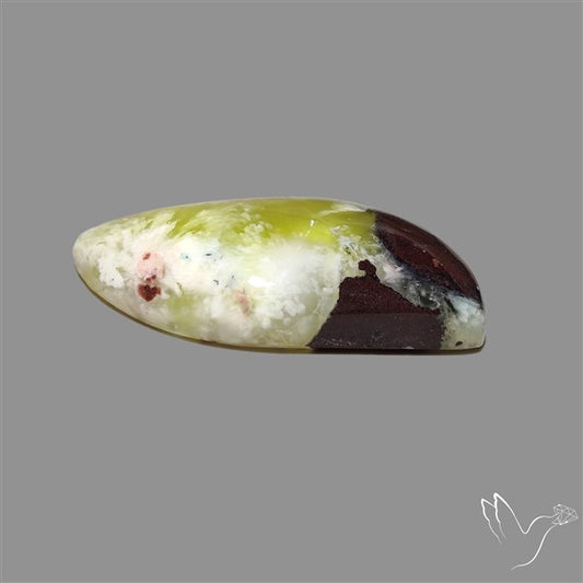 Bi-Colour Australian Prehnite Cabochon