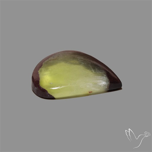 Bi-Colour Australian Prehnite Cabochon