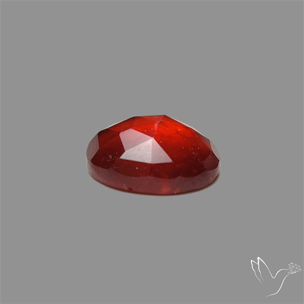 Rose Cut Gemmy Hessonite Garnet