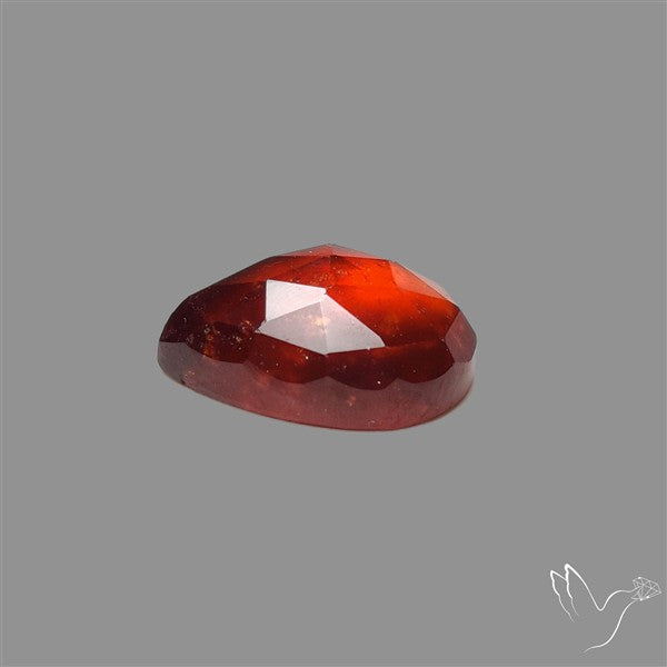 Rose Cut Gemmy Hessonite Garnet