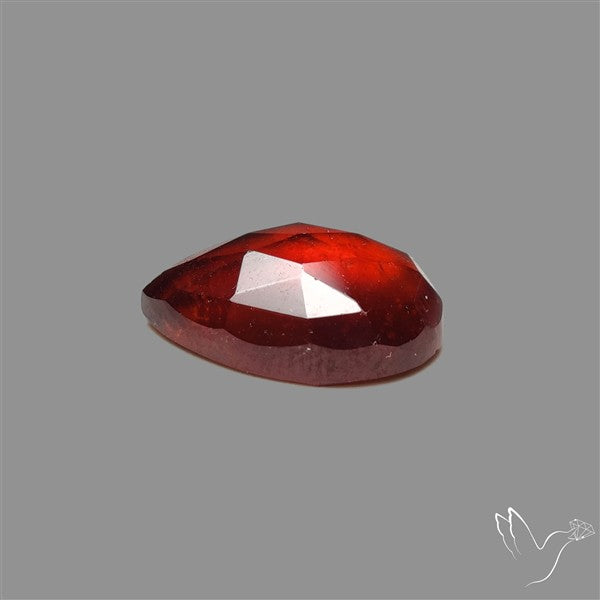 Rose Cut Gemmy Hessonite Garnet