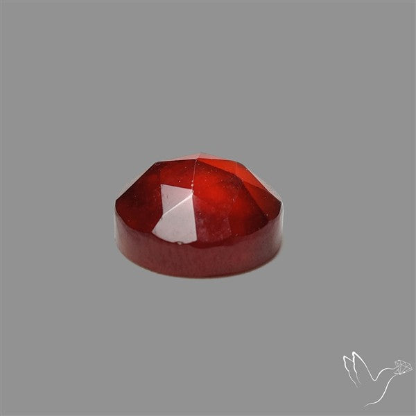Rose Cut Gemmy Hessonite Garnet