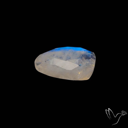 Rose Cut Rainbow Moonstone