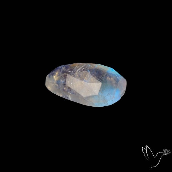 Rose Cut Rainbow Moonstone