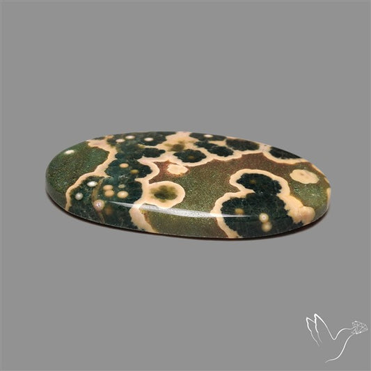 Orbicular Ocean Jasper Cabochon