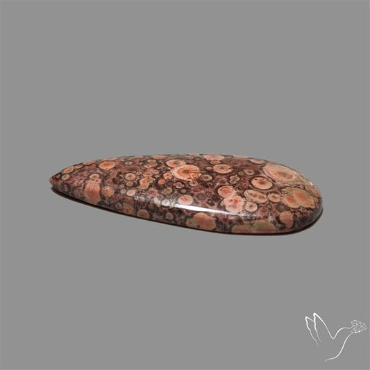 Poppy Jasper Cabochon with perfect orbicular patterns