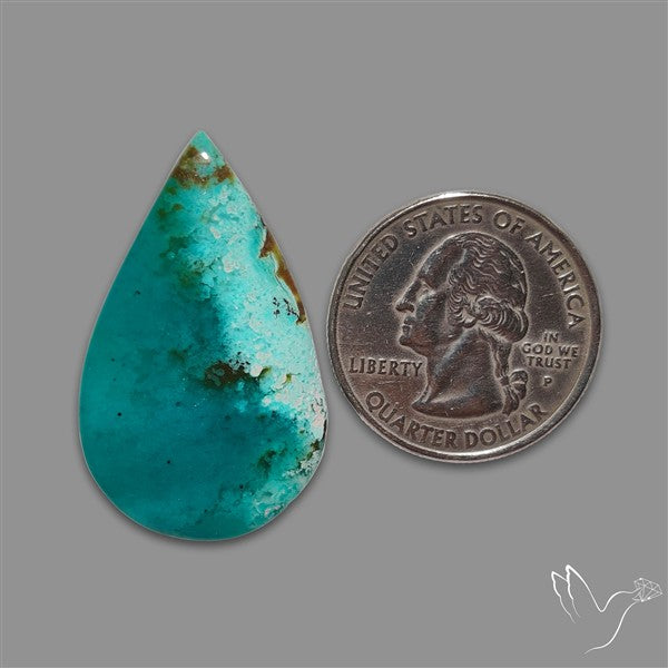 Gem Silica Chrysocolla Cabochon Rare Mineral