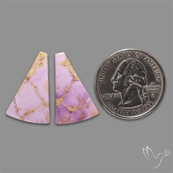 Phosphosiderite Cabochons Pair