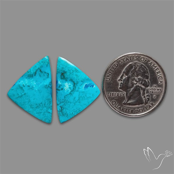 Shattuckite Cabochons Pair