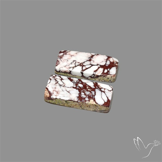Wild Horse Jasper Cabochons Pair
