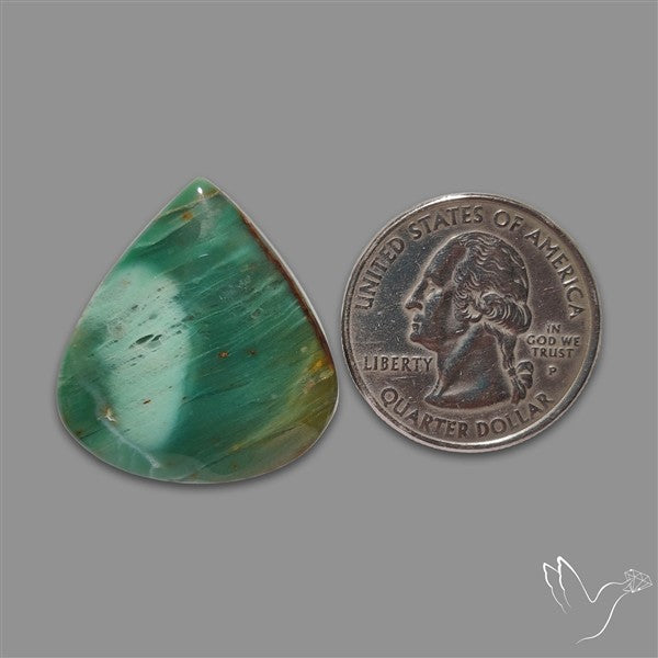 Larsonite Gary Green Jasper Cabochon