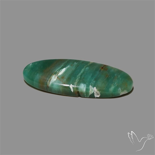 Larsonite Gary Green Jasper Cabochon