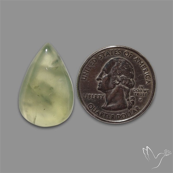 Gemmy Prehnite Cabochon Mint Green