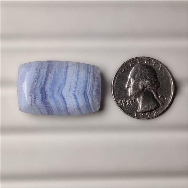 Faceted Blue Lace Agate