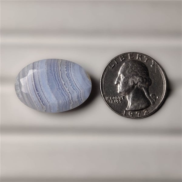 Faceted Blue Lace Agate