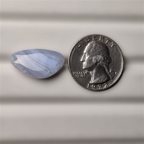 Faceted Blue Lace Agate