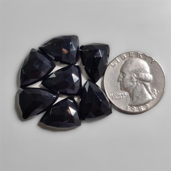 Rose Cut Black Onyx Lot