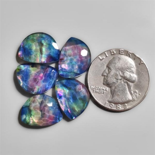 Honeycomb Cut Dichroic Glass Lot