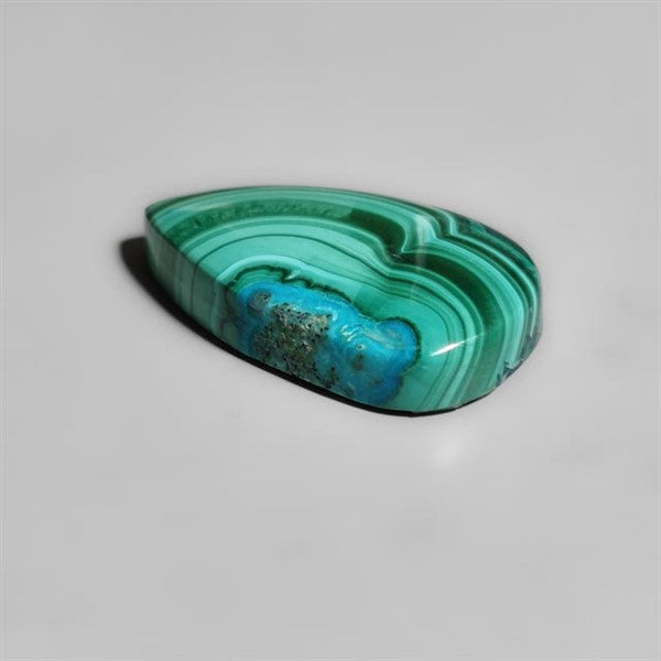 Chrysocolla In Malachite Cabochon