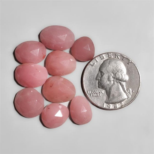 Rose Cut Guava Quartz Lot