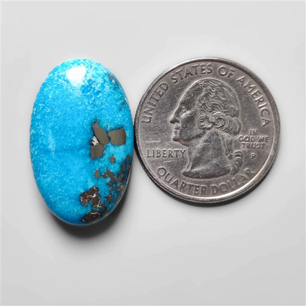 Morenci Turquoise With Pyrite Inclusions
