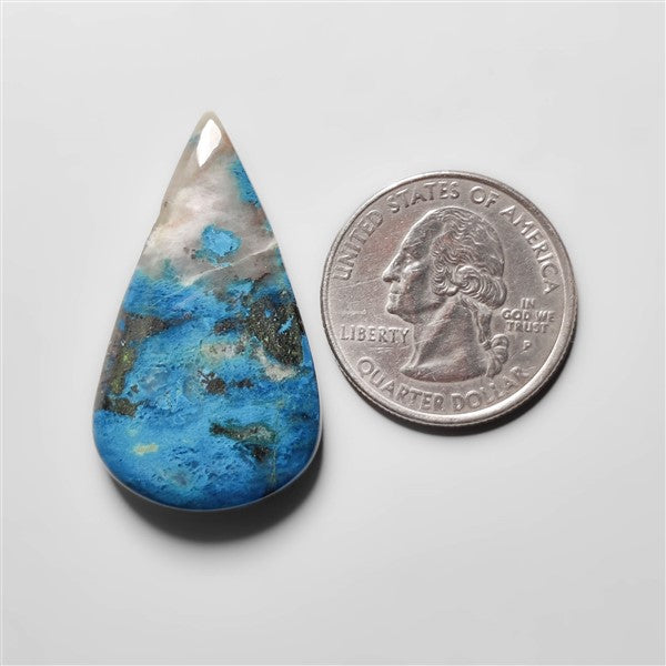 Azurite Shattuckite Cabochon