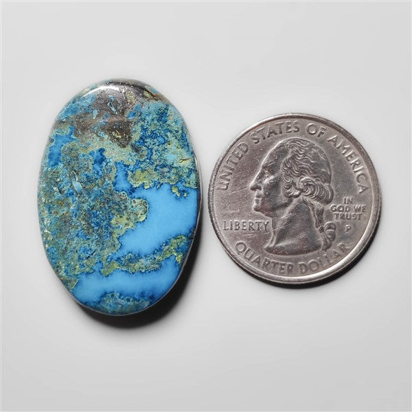 Azurite Shattuckite Cabochon