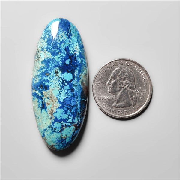 Azurite Shattuckite Cabochon