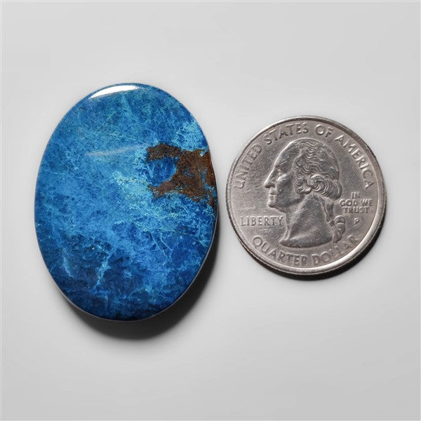 Azurite Shattuckite Cabochon
