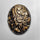 Goldsheen Obsidian Mughal Carving