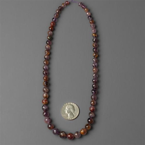 Amethyst|Beads Lines|Cacoxenite