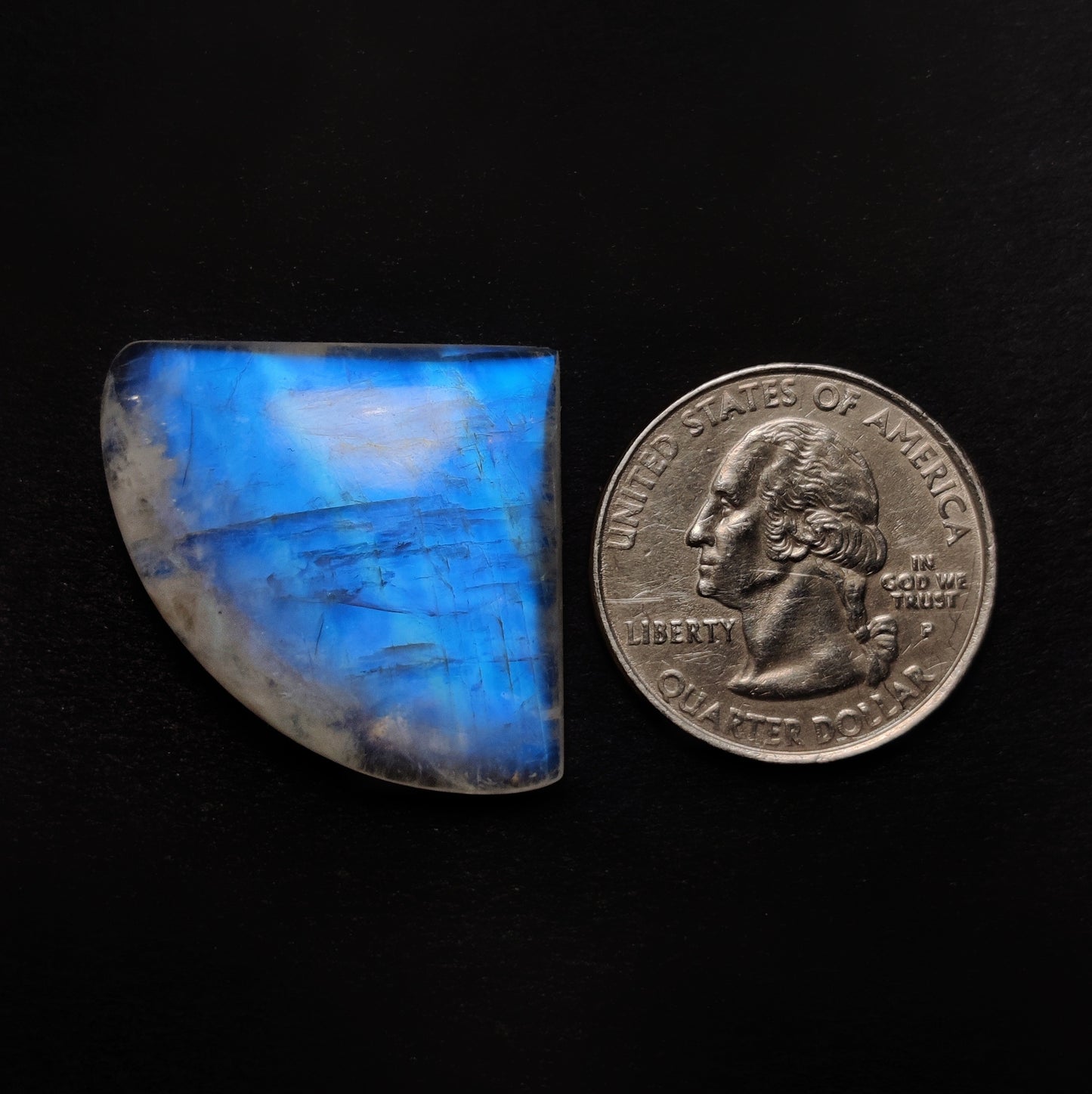 Rainbow Moonstone Cabochon