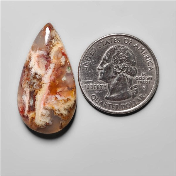 Plume Agate Cabochon