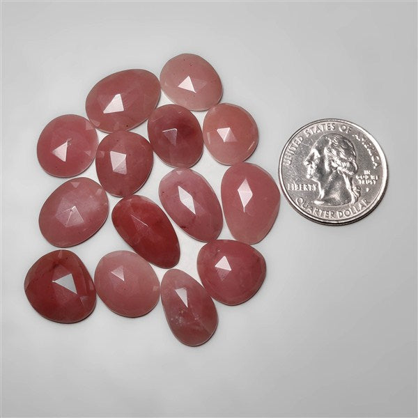 Rose Cut Guava Quartz Lot