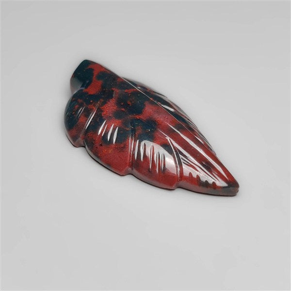Bloodstone Leaf Carving