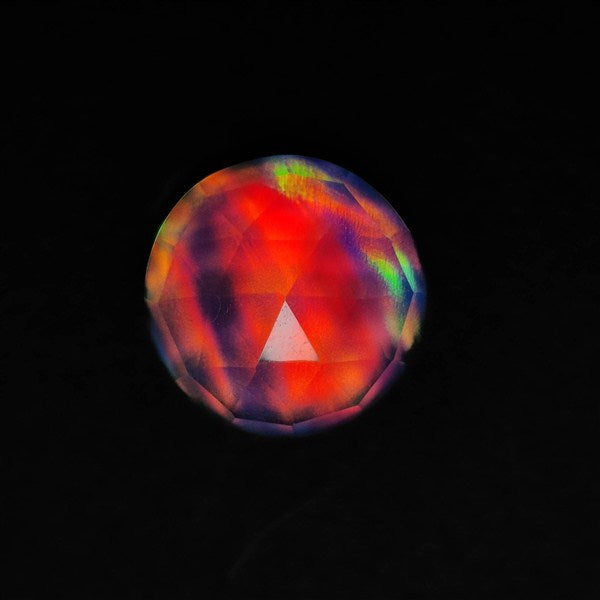 Rose Cut Aurora Opal Doublet