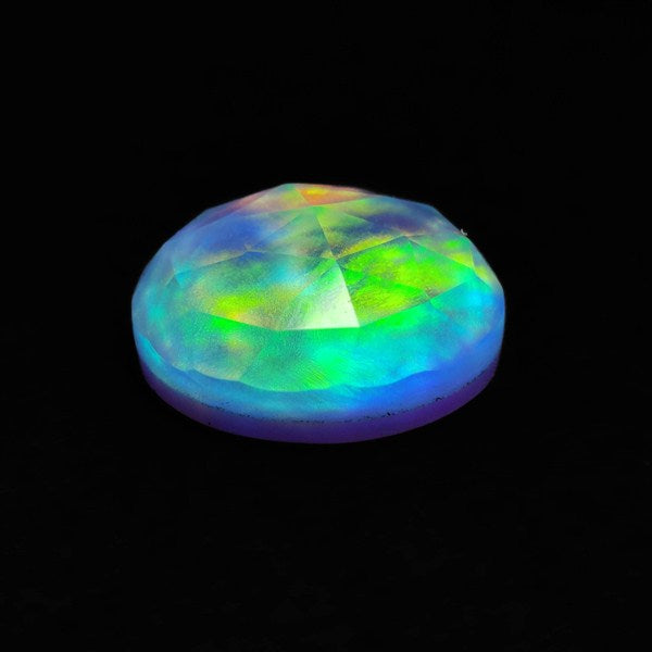Rose Cut Aurora Opal Doublet