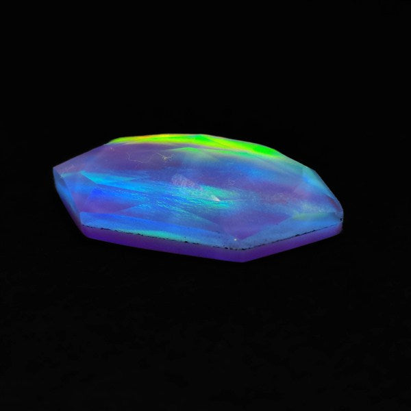 Rose Cut Aurora Opal Doublet