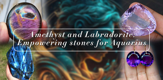 Amethyst and Labradorite Empowering Stones for Aquarius