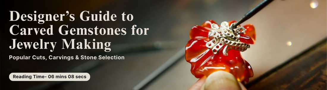 carved gemstones for jewelry making 