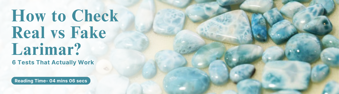 how to check real vs fake larimar 