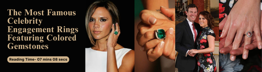 The Most Famous Celebrity Engagement Rings Featuring Colored Gemstones