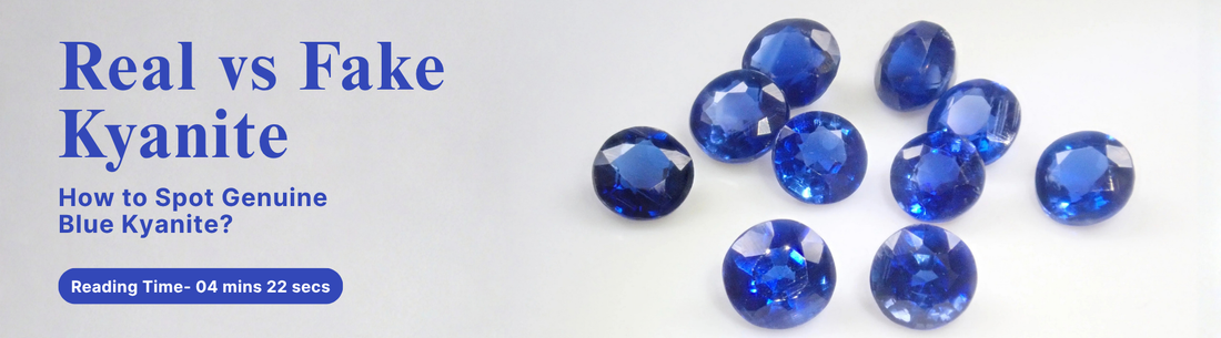 real vs fake kyanite 