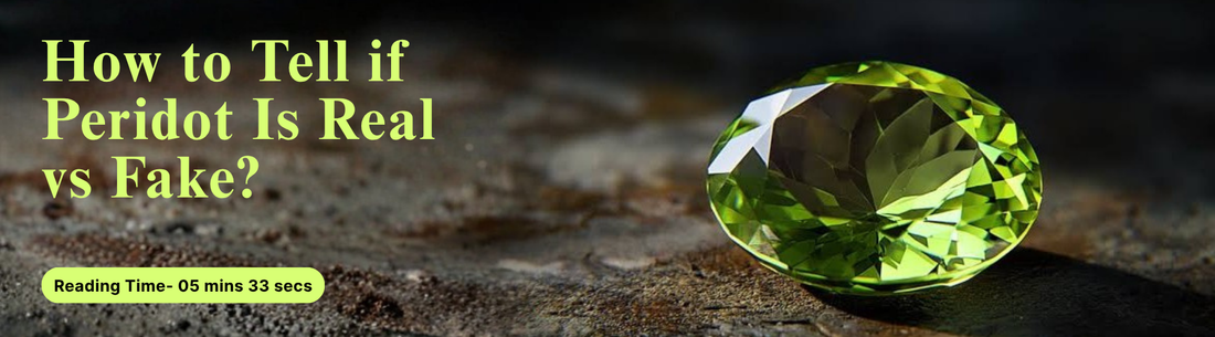 how to tell if peridot is real vs fake 