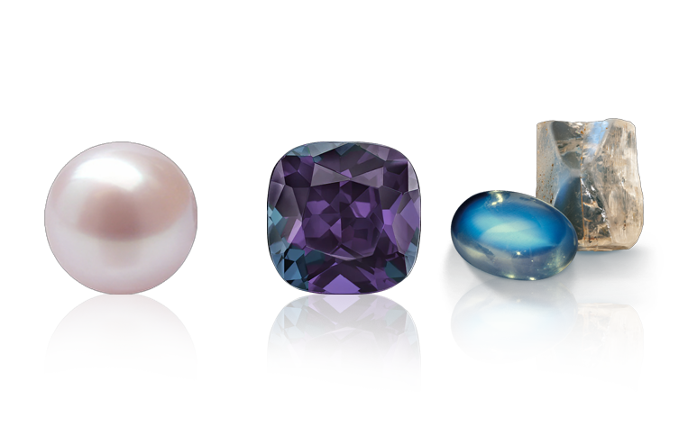 June Birthstones: Moonstone, Pearl, and Alexandrite