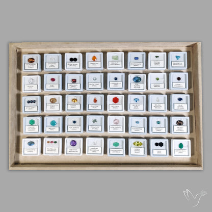 40 Box of Faceted Gemstone – Sapphires, Opals, Tourmalines & More | Natural Stones from 20+ Countries